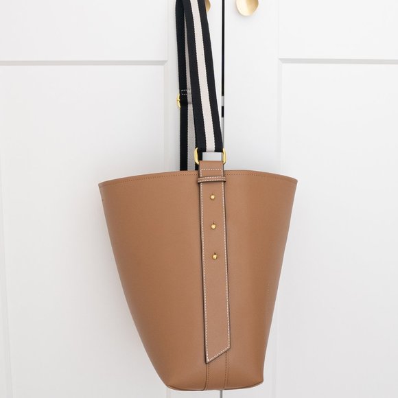 Jolina Leather Bucket Tote - Tobacco - Picture 6 of 10